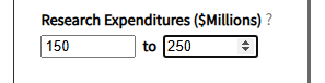 Screen-shot excerpt showing two numeric entry inputs.